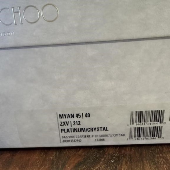 NEW! Jimmy Choo Myan 45mm Glitter Ankle boots - Picture 11 of 12
